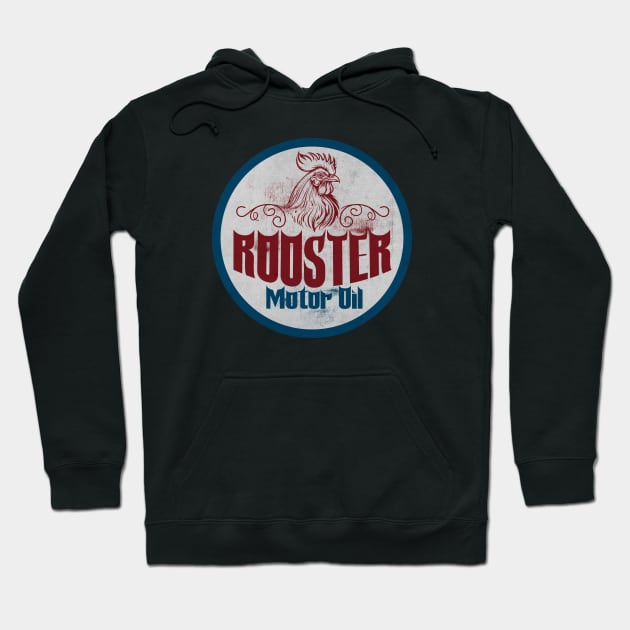 Vintage Rooster Motor Oil Hoodie by CTShirts